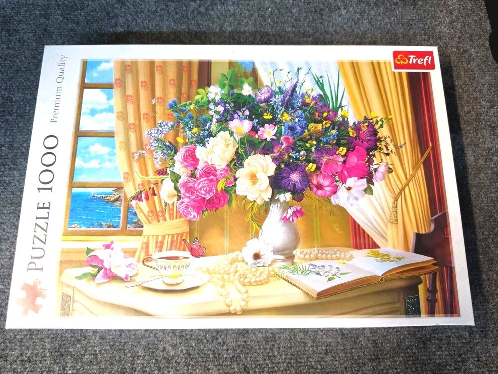 New Sealed Puzzle 1000pc Trefl Floral Premium Quality Poland
